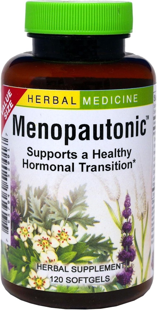 Herbes Etc. Ménopautonique Softgels - Supplément essentiel pour les femmes - Supplément de soutien à la transition hormonale - Offre un soutien ménopausique avec Dong Quai & Motherwort - 120 Softgels (120 portions)