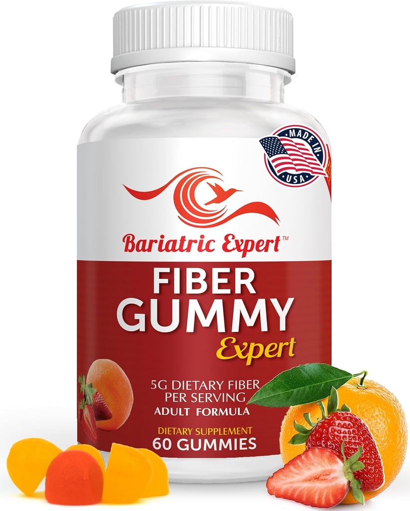 Bariatric Expert Fibre Vitamine – Supplément diététique rapide pour les adultes après chirurgie bariatrique, 60 Nombre