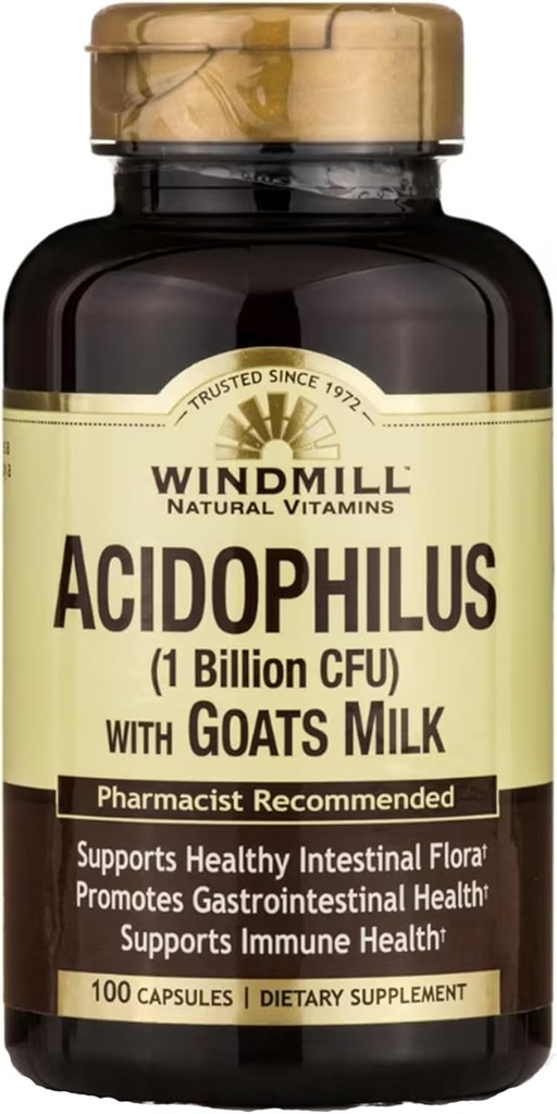 Acidophilus W/Goat Milk Caps 100's Windmill