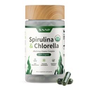 Suppléments de snap Spiruline et Chlorelle Biologique - Protéines Riche Vert Algae Superfood pour l'énergie et le soutien immunitaire, 120 Capsules végétariennes (30 portions, 1 mois d'approvisionnement)