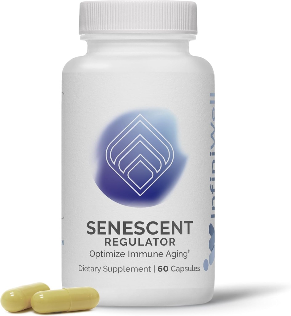 InfiniWell Régulateur Senescent - Supplément curcumin curcumin curcumin curcumin curcumin avec resvératrol et Pterostilbene - Soutenir la santé métabolique et promouvoir une fonction cellulaire jeune et saine (60 capsules)