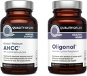 Qualité de vie Kinoko Platinum AHCC 750 mg et Oligonol Lychee Extract - pour le soutien immunitaire, le vieillissement en santé