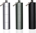 3 Packs Portable Keychain Pill Holder Case, EFFIET 3 Compartiments Metal Pocket Emergency Pill Container Dispenser Box Outdoor Medicine Bouteille Tin pour l'approvisionnement quotidien (couleur mixte)