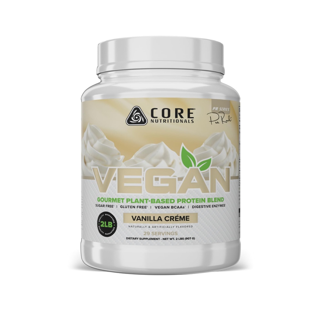Core Nutritionals Mélange végétalien de protéines à base de plantes à base de légumes avec des BCAA végétaliens