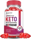 Laboratoires justifiés Keto gouttes Keto ACV Gummies Extreme 2000MG Keto gouttes Keto Gummies Formule avancée vinaigre de cidre de pomme avec jus de betterave grenade poudre B12 végétalien non OGM 60 Gummys