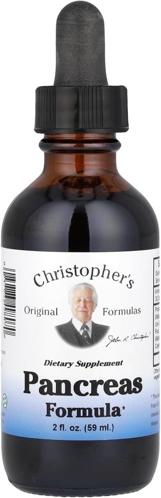 Formules originales de Christopher Extrait de formule de pancréas, 2 fl oz (59 ml)