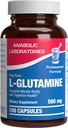 Forme libre L-Glutamine Supplément - Capsules cliniques de L Glutamine 500mg pour Gut Health et Immune Support - Powerful Amino Acid Glutathion Precursor - Non-OGM & Fabriqué aux États-Unis - 100 portions