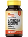 Glycinate de magnésium Sundance Capsules de 665 mg de 50 pilules à libération rapide