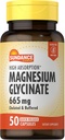 Sundance Magnesium Glycinate Capsules | 665 mg | 50 Quick Release Pills | Non-GMO and Gluten Free Supplement