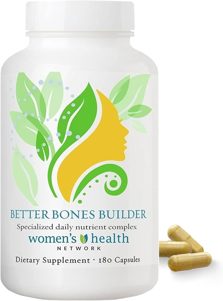 Better Bones Builder - Suppléments de calcium 32-en-1 pour les femmes, 300mg Calcium avec vitamine A, C, D3, K et 300mg Magnésium, zinc Sélénium et minéraux traces pour la force osseuse - 180compte (30 jours d'approvisionnement)