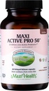 Maxi Health Probiotic Plus Ultimate Prebiotics Advanced Live Probiotics Formula - 50 milliards de probiotique actif vivant - 15 souches - Ultra Protection - Active Pro-50-60 Compte