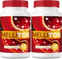 (2 Pack) MelliTox Capsules, MelliTox Supplément corps Detox, MelliTox Formule de résistance maximale, MelliTox pilules pour cellules saines, MelliTox Pastillas Review (120 Capsules)