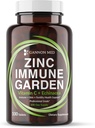 Zinc chélaté 50mg Immune Garden Vitamine C 800mg Suppléments de zinc Echinacea 600mg par comprimé - Immunité + peau + santé reproductive Minéraux - Zinc Chelate Immune Booster pour enfants et adultes