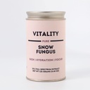 Vitalité - Fongus de neige biologique pur 10:1 Extrait double - corps 100% fruitiers - Sac de chanvre inclus - Ajouter à l'eau/thé/café/smoothies - 125 grammes
