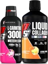 PROSUPPS L-Carnitine 3000 Stimulant Tirs liquides libres (fruits dragon) Amino23 Tirs de collagène liquide (coup de citrus)