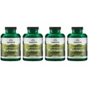 Swanson Full Spectrum Turmeric (Curcumin) - Supplément de santé, de digestion, de santé cardiaque et de soutien du foie - Curcuma Longa Formula Promotion du soutien de la mémoire - (240 capsules) 4 Pack