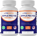 Pectine de pomme vitamatique 700mg – 120 Capsules végétariennes par bouteille.