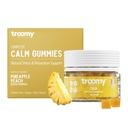 Troomy Reishi Gummies calmes Ananas naturel Pèche Flavor, sans gélatine, sans gluten et végétarien - 30 Comte