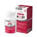Hemeboost 11,6mg (232mg Heme Fer) I 60 Comprimés Haute puissance Supplément en fer naturel I Haute absorption et douceur sur les pilules de fer de l'estomac I pour adultes et sans danger pour l'utilisation pendant la grossesse