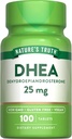 Nature's Truth DHEA 25mg Comprimés de 100 comtes, sans OGM et supplément sans gluten