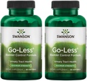 Swanson Go-Less Bladder Formule de contrôle - Promotion de la santé du trac urinaire et le soutien de la vésicule saine - Supplément naturel pour les adultes avec extrait de graines de citrouille - (90 Softgels) 2 Pack