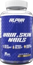 Alpha Suppose le supplément de cheveux, de peau et de ongles pour les femmes - Vibrant HSN Santé et force avec biotine, collagène et vitamines pour soutenir la croissance des cheveux, l'épaisseur et la radiance cutanée - 90 capsules