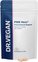 DR.VEGAN PMS Hero, Supplément de soutien PMS pour les femmes et formule de soulagement de ballonnement avec Shatavari, Dong Quai, Dandelion Root et KSM-66 Ashwagandha, 60 Suppléments
