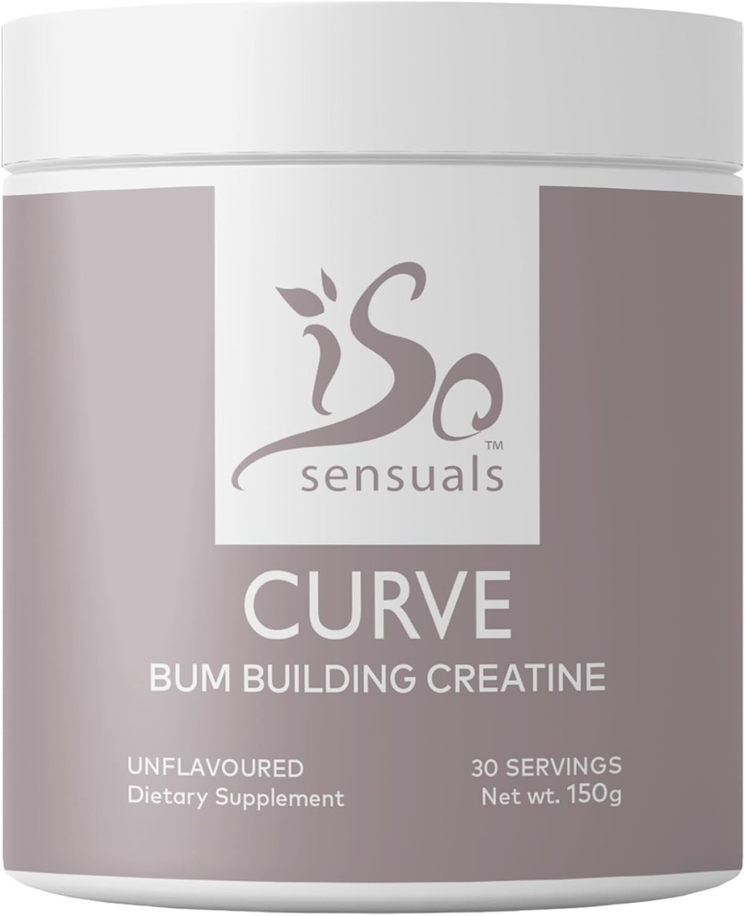 IsoSensuals Curve Bum Building Creatine - Micronised 200 Mesh for Smooth Muscle Builder for Women, Creatine Women Enhancer, supplément d'énergie pour les gains de booty.