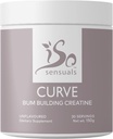 IsoSensuals Curve Bum Building Creatine - Micronised 200 Mesh for Smooth Muscle Builder for Women, Creatine Women Enhancer, supplément d'énergie pour les gains de booty.