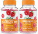 Calcium, Magnésium, Zinc et Vitamine D + Magnésium, Gummies Bundle - Grande dégustation, supplément de vitamine, sans gluten, sans OGM, gummy à croquer