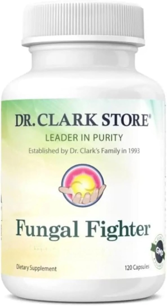 Dr Clark Store Fungal Fighter – 120 capsules, soutient l'équilibre des champignons en santé et le système immunitaire