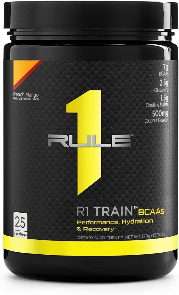 Règle 1 R1 Train Bcaas 25 Servir Peach Mango, 378 Gram