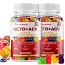 (2 Pack) Gommies de vinaigre de cidre de pomme de Keto, supplément de régime alimentaire Gommy de Keto, Gommies de vinaigre de cidre de pomme avancé de 1500mg avec folate, B12.B6 et Keto soutien pour les femmes hommes, sans gélatine, végétalien et non-OGM (multi-arôme)