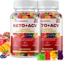 (2 Pack) Keto Apple Cider Vinegar Gummies, Keto ACV Gummy Diet Supplement, Advanced 1500mg ACV Gummies with Folate, B12、B6 and Keto Support for Women Men, Gelatin- Free, Vegan & Non-GMO (Multi-Flavor)