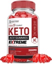 Laboratoires justifiés Trim Tummy Keto ACV Gummies Extreme 2000MG Trim Tummy Keto Gummies vinaigre de cidre de pomme formulé avec du jus de betterave de grenade poudre B12 végétalien non OGM 60 Gummys