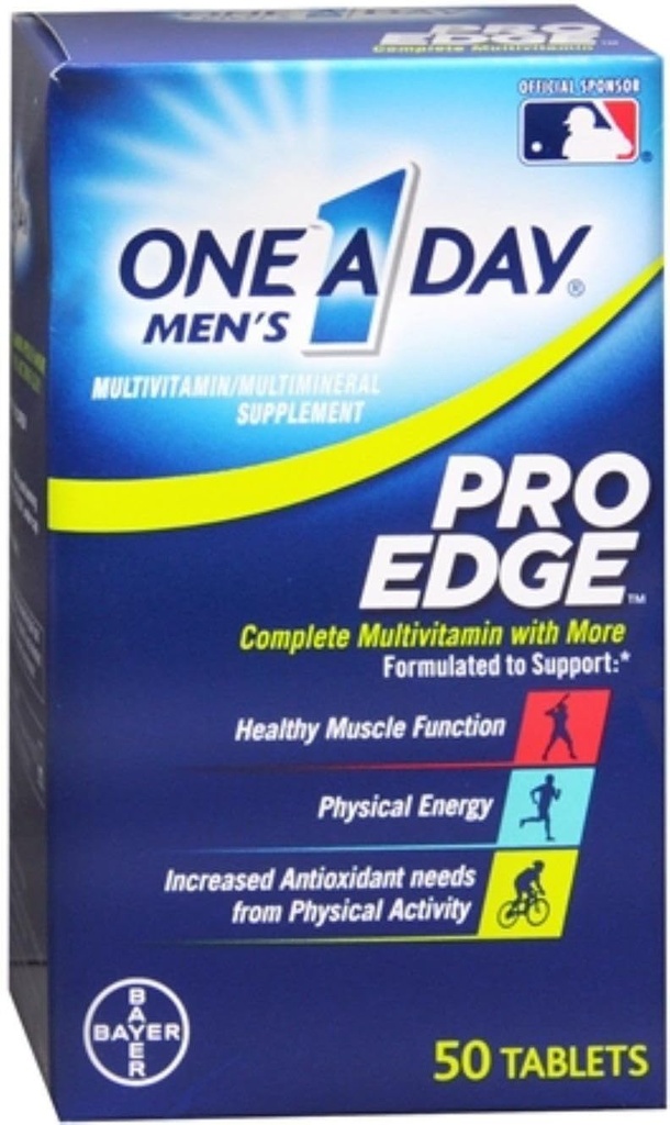 Un jour pour les hommes Pro Edge Multivitamine, bouteille de 50 comprimés