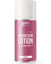 Lotion de magnésium – Super Concentré – Fabriqué avec de l'aloès et du karité – Pour les crampes de jambes, les muscles douloureux et les articulations, le rajeunissement – sans danger pour les enfants, Fabriqué aux États-Unis (Hibiscus)