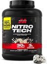 Muscletech Whey Protein Powder (Cookies & Cream, 4 Pound) - Nitro-Tech Ultimate Muscle Building Formula with Whey Protein Isolate - 30g de protéines, 3g de créatine et 6.8g de BCAA - Emballage May Vary