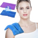 Atsuwell Plaque chauffante micro-ondes pour épaule de cou, plaque chauffante micro-wavable pour compresseur chaud, plaque chauffante micro-wavable non parfumée pour crampes, pack de chaleur humide pour le stress apaisant, 2 paquets