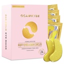 Patchs sous les yeux pour les femmes - Masques sous les yeux avec collagène abondant pour la beauté et les soins personnels - Lisses Fines lignes et rides/Retards Vieillissement/réductions Cercles foncés & Sacs à yeux & Yeux Puffy (24 paires)