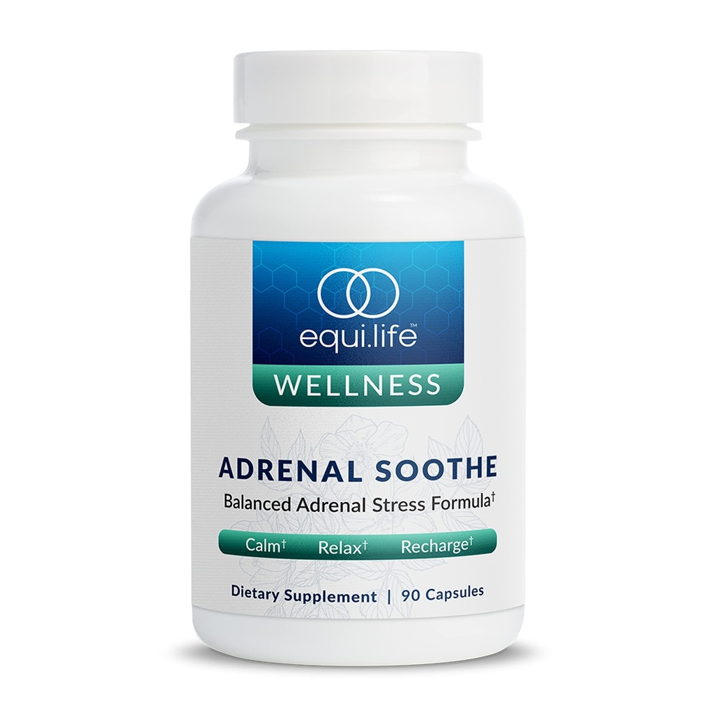 Supplément de soutien aux plantes d'Equilife avec Ashwagandha et L-Theanine, conçu pour le bien-être global quotidien, suppléments pour les hommes et les femmes, sans gluten, végétalien, sans lait, sans OGM, 90 capsules