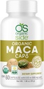 Capsules de Maca biologique, non-OGM, Vegan, 60 capsules pour l'énergie, équilibre hormonal et vitalité