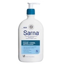 Sarna Calm + Cool anti-Itch Lotion, Soothe et soulager la douleur et les démangeaisons d'Insect Bites, Sunburn, & Poison Ivy, contient 1% Pramoxine chlorhydrate, 0,5% Mentol, végétalien, sans stéroïde, 12 oz