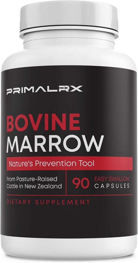 Bruant bovin : Bruant à os herbeux – Vitamines immunitaires/Support de kidney/Suppléments de circulation de sang (complément de vitamine K2/calcium, Suppléments de collagène, Suppléments CLA) - 90 capsules