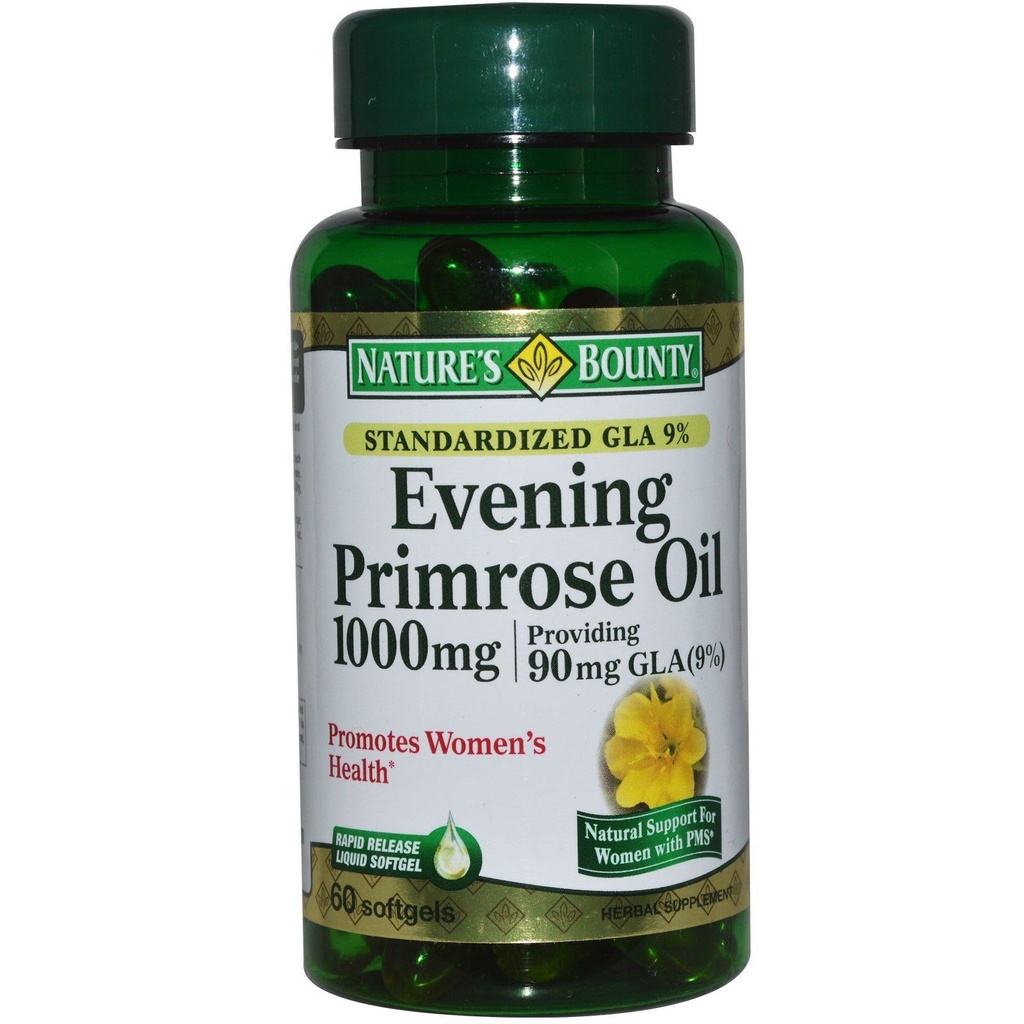 Huile de Primrose du soir de la nature 1000 mg Softgels 60 ea (paquet de 2)