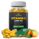 Le Dr JOEL'S Immuni Support Vitamine C 2000 mg - 200 comprimés - avec Zinc, Elderberry, Rose Hip, Echinacea - Boosts Immune System- Fabriqué aux États-Unis