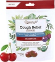 Quantum Health USDA Toux biologique gouttes de menthol et de miel Gorge Lozenges - Apaisant Bing Cherry Déprimant aromatisé - Sec Bouche & Mal Gorge Relief pour Adultes & Enfants - 18 Compte