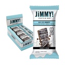 JIMMYBAR! - Cookies N Barres protéinées à la crème 19g Barre protéinée - 7g Sucre faible - 12 Compte - 58g Barres de santé - Snack fonctionnel avec de vrais ingrédients alimentaires - Chocolat à la main - Fait avec de vrais arachides