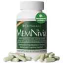 MemNivia Cerveau Suppléments pour la mémoire et le focus.Formule de cellules souches à double âge avec Cognivia®, Bacopa, Saint Basile et Ginger.