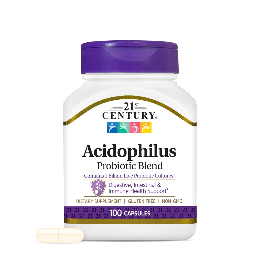 Capsules Acidophilus du 21ème siècle, 100 Nombre (21339)